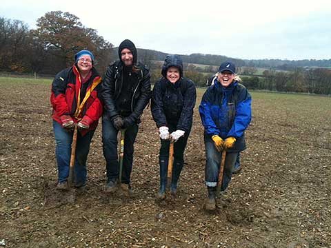 WaitroseStaffPlantTreesAtWarcop2