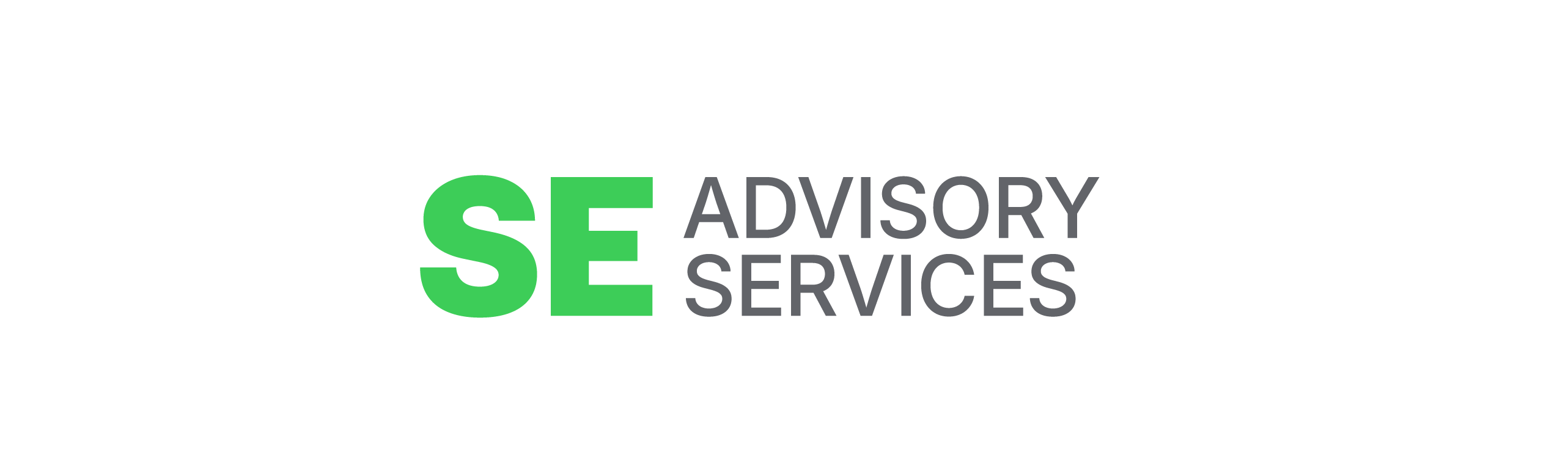 A logo made of the words SE Advisory Services